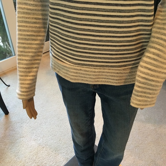Textured & Striped Sweatshirt - Picture 3 of 4